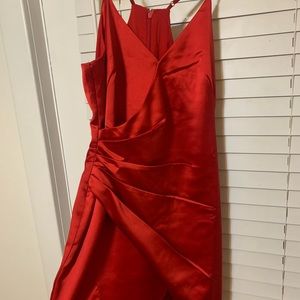 Adelyn Rae- Sleeveless Faux Wrap Dress